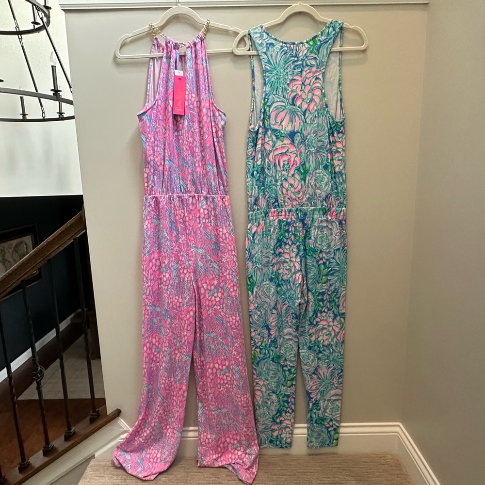 2 NWT Lilly Pulitzer jumpsuits size small - Picture 2 of 3